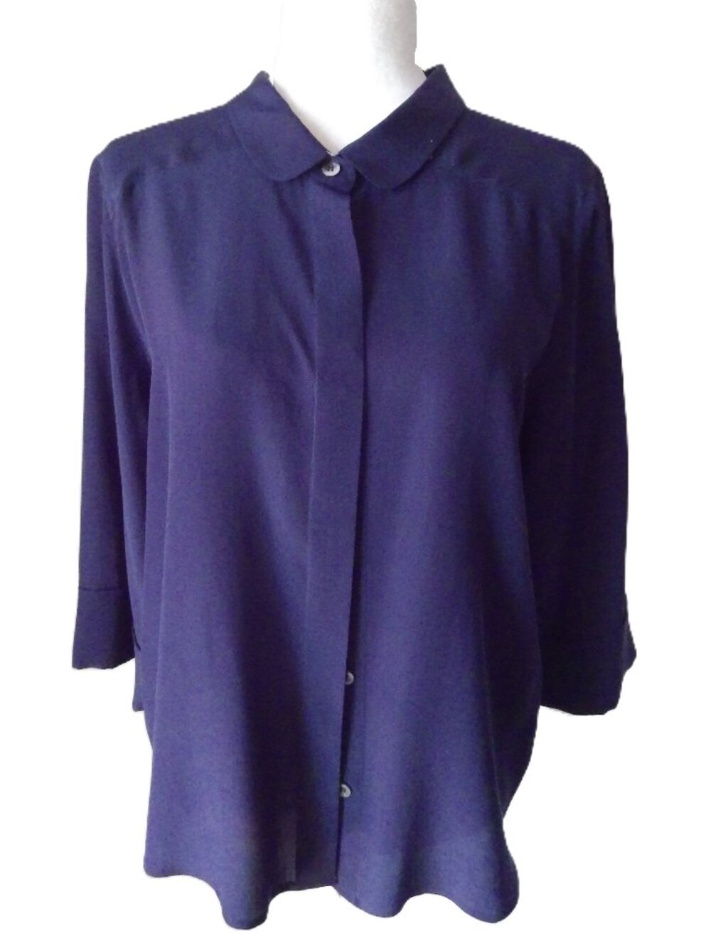 Navy Silk Blouse by POETRY/ 12